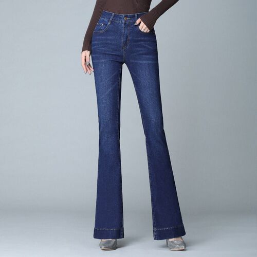 Flared Jeans for Women 2023 Stch Denim Classic Pants High Wa
