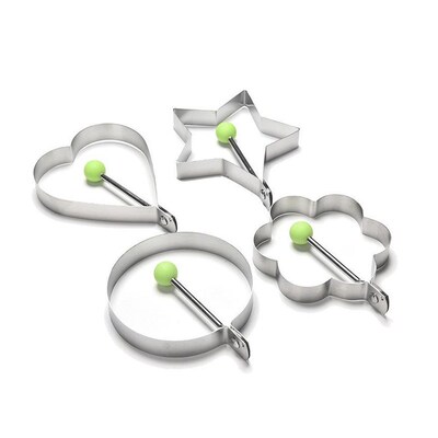 Creative Four Shapes Stainless Steel Fried Egg Maker Pancake