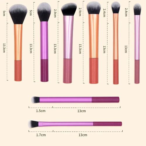 8PCS Makeup Brushes Set For Cosmetic Foundation Powder Blush