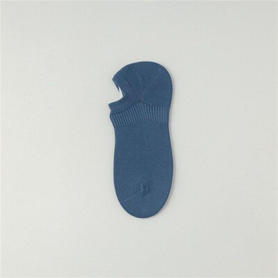 Mens Cotton Antibacterial Boat Socks Nonslip Noslip Heel Inv