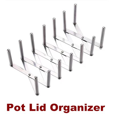 Pot Lid Organizer Rack Holder Dish Plate Pans Drying Rack
