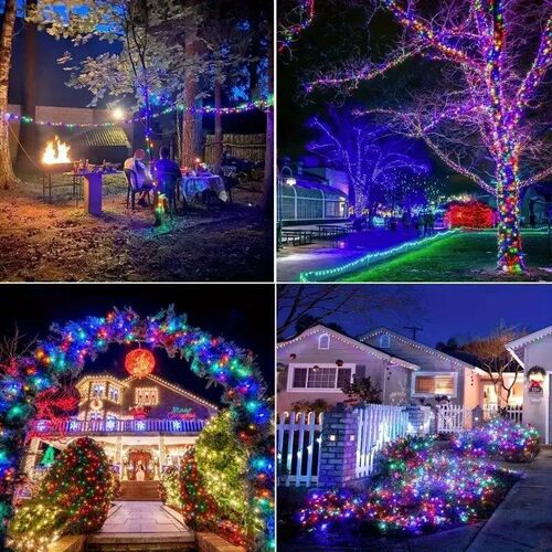 Led Solar Fairy String Light 8 Mode Chritma Led Light Outdoo