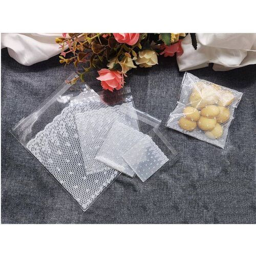 100pcs Plastic Transparent White lace Candy Cookie Gift Bag