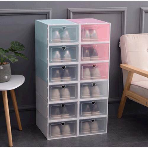 Transparent plastic shoe box dustproof Shoes cabine 鞋盒鞋柜