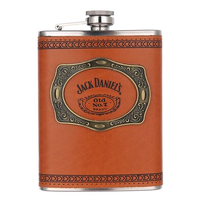 8oz Portable 304 Stainless Whisky Flask for Alcohol Hip Flas