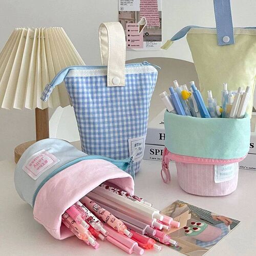 Kawaii Big Capacity Pencil Case Pen Storage Bag Cute Pencil