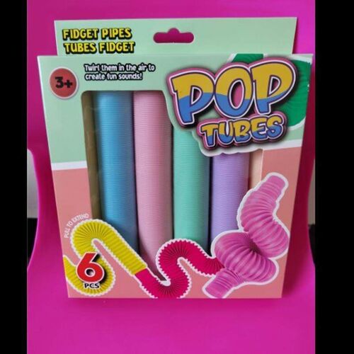 Colorful Fidget Pop Tubes Fidget Toys Folding Pops It