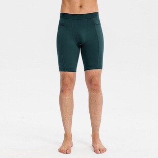 Men Tight Fitness Shorts Zipper Pocket PRO Stetch Sweat Quic