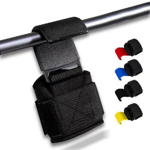 2 PCS Weight Lifting Hooks Hand-Bar Wrist Straps Gym