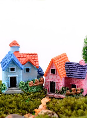 Mini Castle Small House Fairy Garden Miniatures Terrarium Fi
