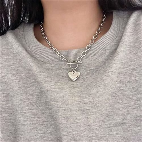 Ins personality cool style full body titanium steel love nec