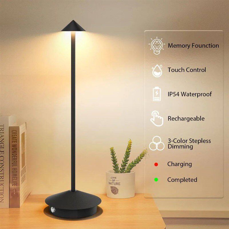 Cordless Led Table Lamp , Portable Outdoor Table Lamp, Cordl - 实物图