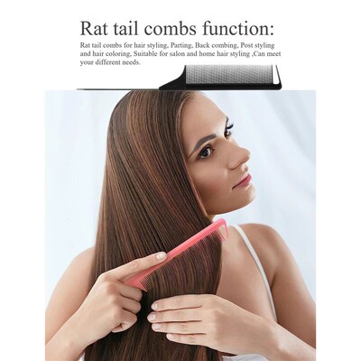 Pro Pointed Tail Salon Hairdressing Hair Styling Anti-static