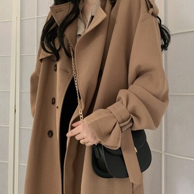 New Autumn Coats Woman Winter 2023 Solid Color Lapel
