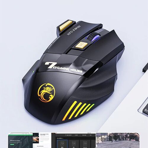 Rechargeable Wireless Mouse Bluetooth Gamer Gaming Mouse Com