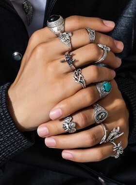 Fashionable Gemstone Ring for Men Design Sense HighEnd Finge