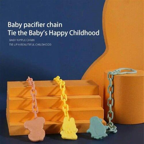 Beech Wood Chain Pacifier Clip Chain Pendant Baby Pacifier