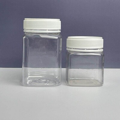 In stock supply honey jar black light-proof plastic jar
