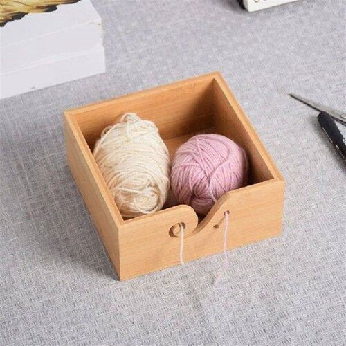 Yarn Bowl Square Yarn Storage Bowl Handmade Knitting Bowl