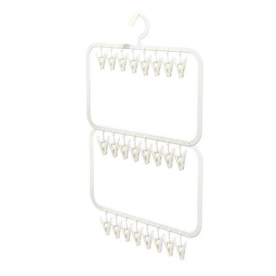 Multi-clip childrens hanger, a home wardrobe storage wonder
