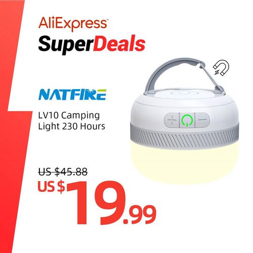 LV10 Outdoor LED Camping Flashlight 230 Hours Rechargeable C