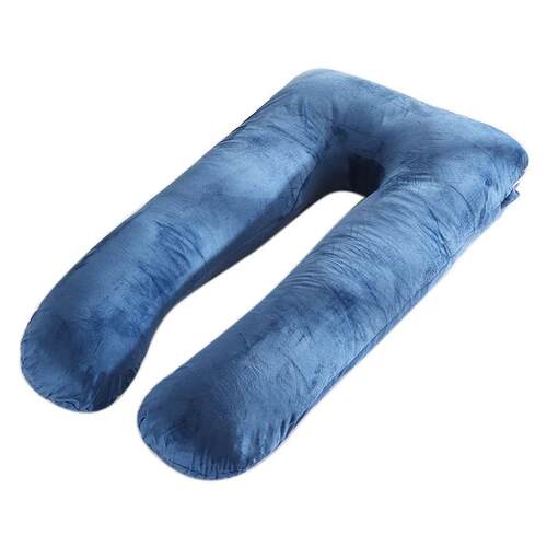 U-shaped Pillow Crystal Velvet Side Sleeping Cushion Napping