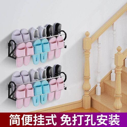 Simple multi-lKayer stainless steel shoe raVck thickened b