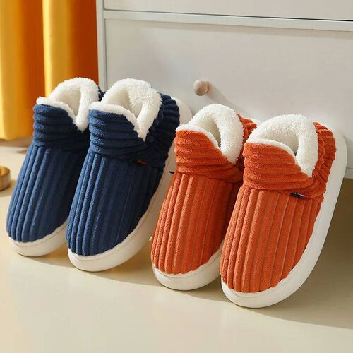 Shevalues Fashion Fur Slippers For Women Men Winter Warm ank
