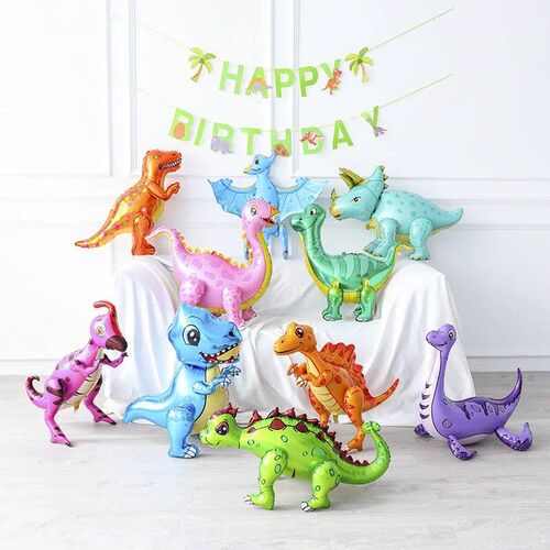 4D Large Dinosaur Balloons Walking Dinosaur Standing Animals