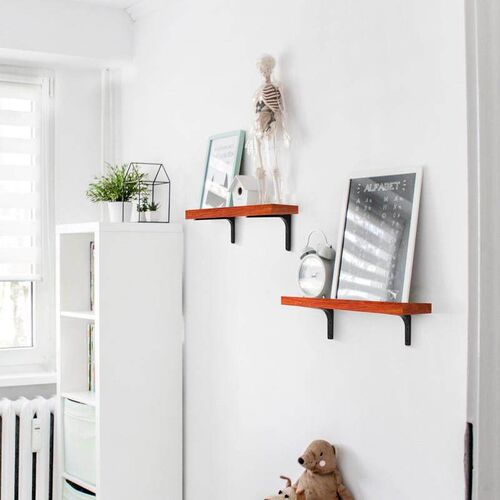 1pcs Stainless Steel Shelf Thickened Wall L-shaped Fixed Bra