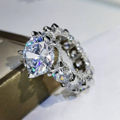 Vintage Accessories for Women Zircon Rings for Women Moissan