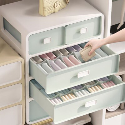 Sock storage box underwear storage compartment drawer type