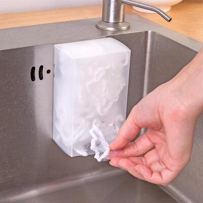 Wall-mounted storage box for kitchen sink drain filter, suit