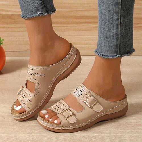 2025 Summer Fashion Women Wedge Slippers Premium Orthopedic