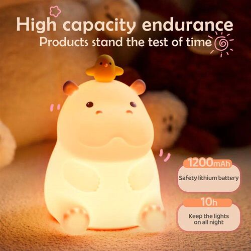 Novelty Animal Silicone Night Light Fox Rabbit Nursery Night