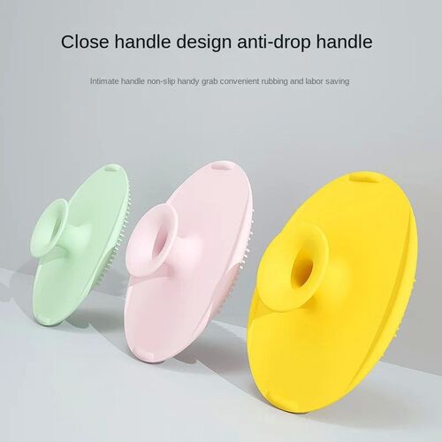 Baby Shampoo Brush Silicone Remove Scalp Dirt Baby Shower Sp