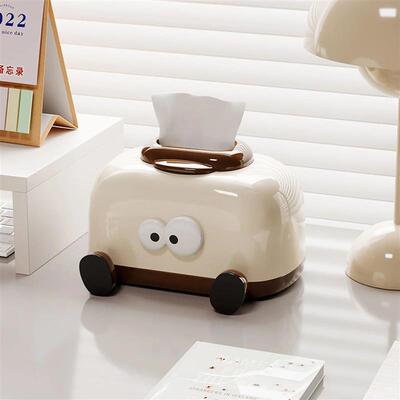 Cute Tissue Box Cover Plastic Cartoon Toaster Shaped Tissue
