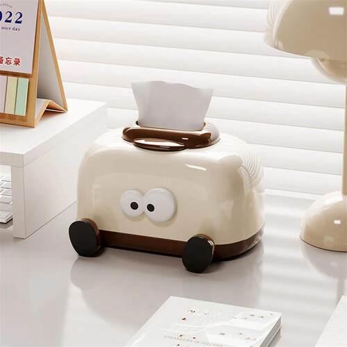 Cute Tissue Box Cover Plastic Cartoon Toaster Shaped Tissue
