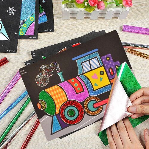 DIY Magic Transfer Painting Crafts Kids Arts And Crafts Educ