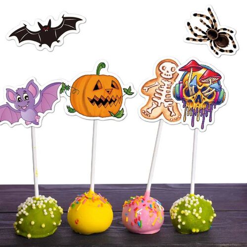 2024 50pcs Laser Flash Halloween ers Holographic Vinyl Trunk