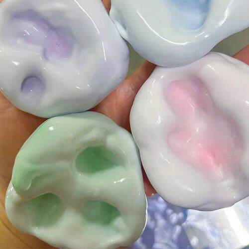 Flowing Sand Shaped Ice Skin Glutinous Rice Cake Slow Reboun