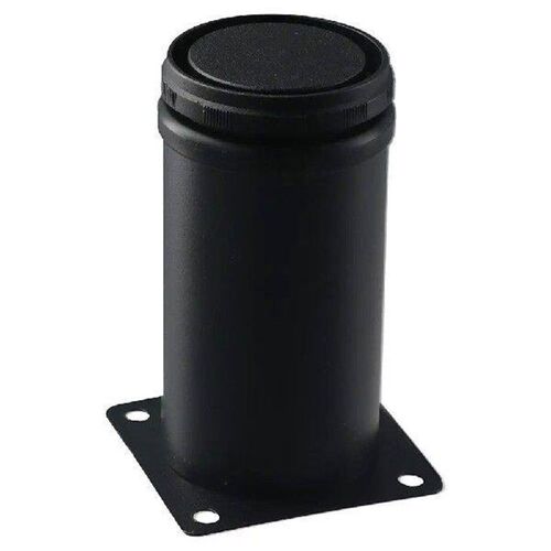 Adjustable 4 Inch Furniture Legs Stainless Steel black