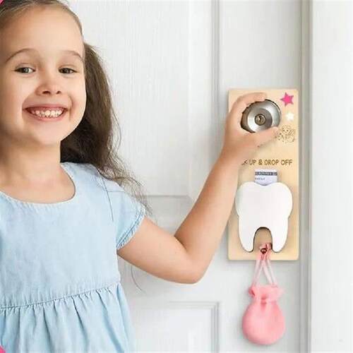 1 Set With Bag Tooth Door Hanging Pendant With Slot Wear