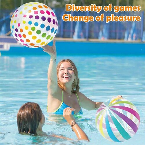 40CM Inflatable Beach Ball - Jumbo Colorful Pool Toys for Sw