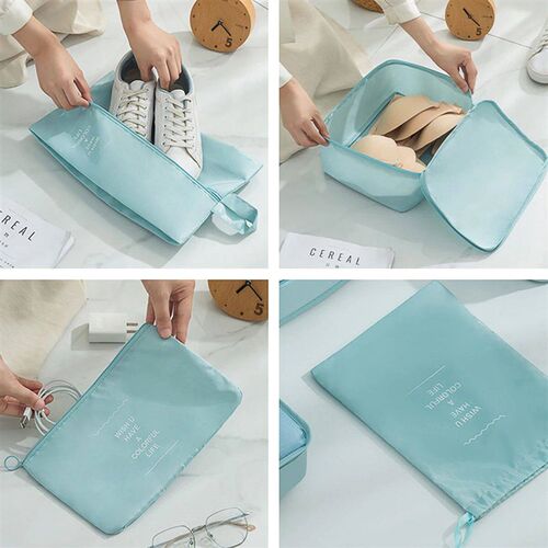 7 Pcs Set Travel Organizer Storage Bags Suitcase Packing Cub