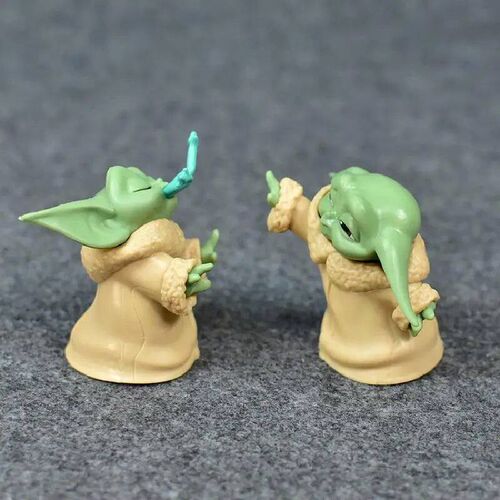 5pcs/set Baby Yoda Grogu Mandalorian Action Figure Toys 4-7c