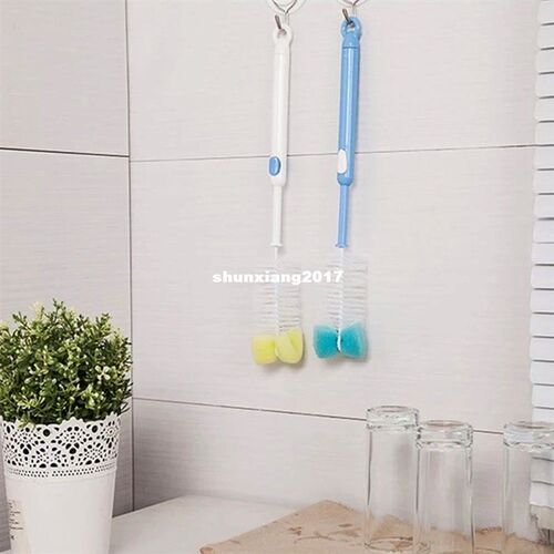 Multifunction Retractable Handle Bottle Cleaning Brush Flexi