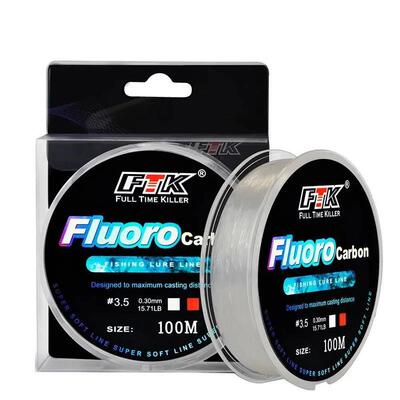 100m Fluorocarbon Bait Fishing Line, Carbon Fiber Fly Fishin