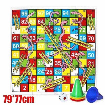 newKids Ludo Snakes and Ladders Board Games for Children Lar