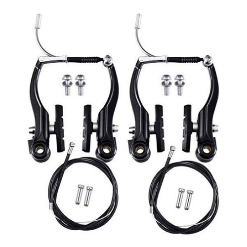 Mountain Bikes Brakes Set Calipers Levers Sturdy Lightweight